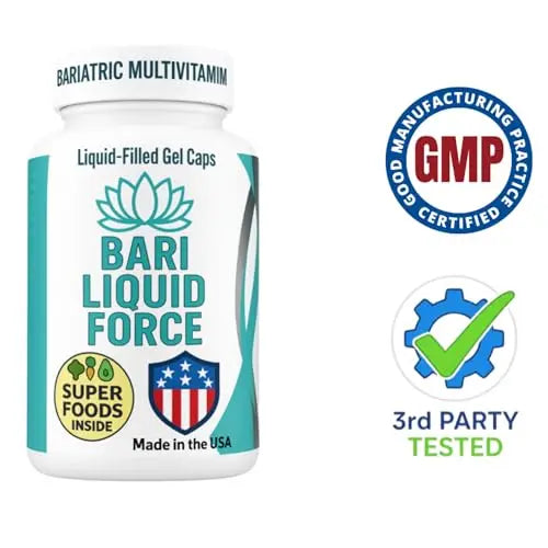 Bariatric Multivitamin with Iron – 2 Softgels Daily, Liquid-Filled Rapid-Absorption Softgels for Gastric Sleeve & Bypass Patients – Bari Liquid Force Universal Body Labs Au supplements