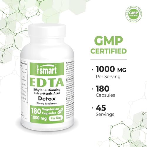 Supersmart - EDTA 1000mg per Day - Calcium Disodium EDTA Supplement | Non-GMO Supersmart Au supplements