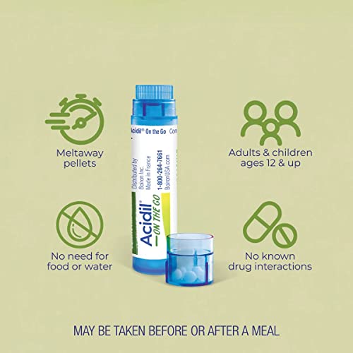 Boiron Acidil On The Go for Relief of Acid Reflux, Heartburn, Indigestion, Bloating, and Upset Stomach Boiron Au supplements