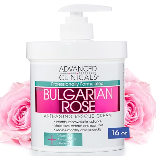 Advanced Clinicals Bulgarian Rose Anti Aging Vitamin E Moisturizer Body Lotion & Face Advanced Clinicals Au supplements