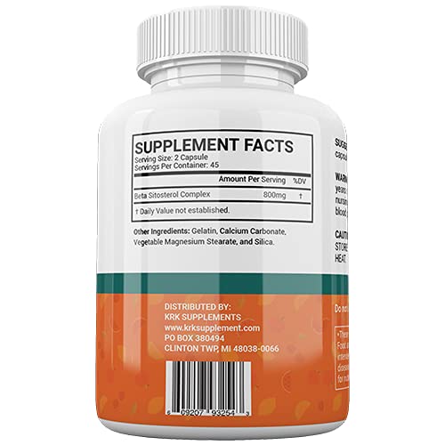 KRK SUPPLEMENTS Bundle Combo for 3 Total Bottles of Beta Sitosterol 800mg KRK SUPPLEMENTS Au supplements