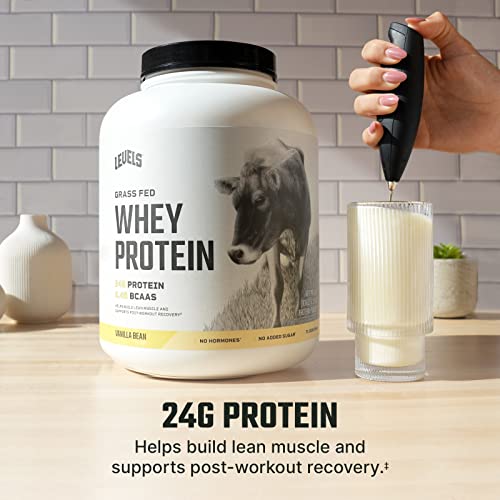 Levels Grass Fed 100% Whey Protein, No Hormones, Vanilla Bean, 5LB Levels Nutrition Au supplements