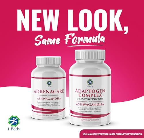 1 Body Adaptogen Complex Supplement with Ashwagandha 1 Body Au supplements