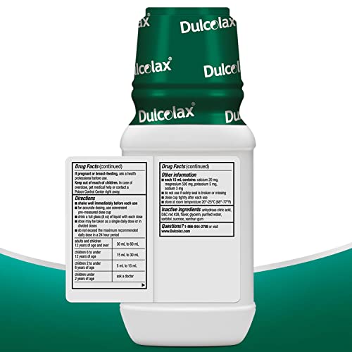 Dulcolax Liquid Laxative, Stimulant Free Laxative for Comfortable Relief, Cherry Flavor, 12 oz. Dulcolax Au supplements