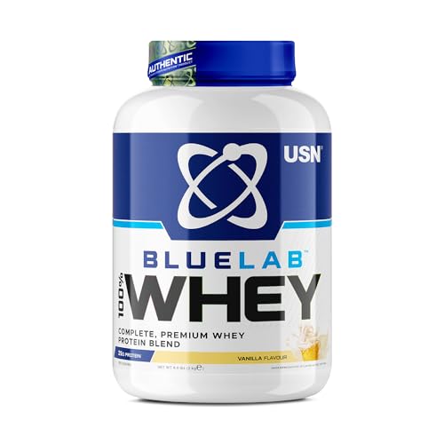 USN Blue Lab Whey Protein Powder: Vanilla - Whey Protein 2kg - Post-Workout USN Au supplements