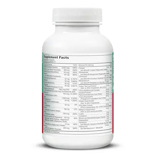 LIVELY VITAMIN CO. Multivitamin - 37 Vitamins Minerals and Extracts - Energy - Memory - Immune Function - Heart- Brain - Focus - Mood - Antioxidants - Dairy Gluten Soy Free - 60 Vegetarian Capsules LIVELY VITAMIN CO Au supplements