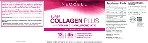 NeoCell Super Collagen Powder, Collagen Plus includes Vitamin C & Hyaluronic Acid NeoCell Au supplements