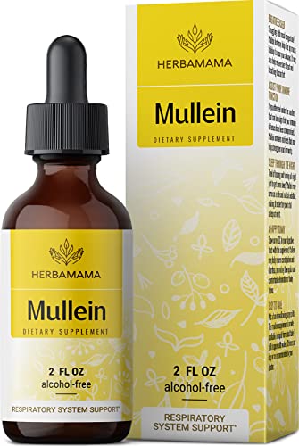 Mullein Leaf Tincture - Lung Cleanse - Vegan Lung Detox - Respiratory Health HERBAMAMA Au supplements