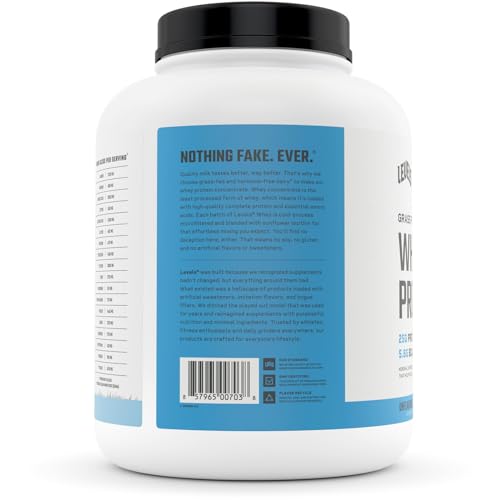 Levels Grass Fed 100% Whey Protein, No Hormones, Unflavored, 5LB Levels Nutrition Au supplements