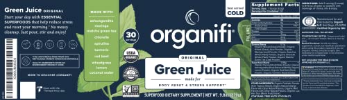 Organifi Green Juice - Organic Superfood Powder - 90-Day Supply - Organic Vegan Greens Organifi Au supplements