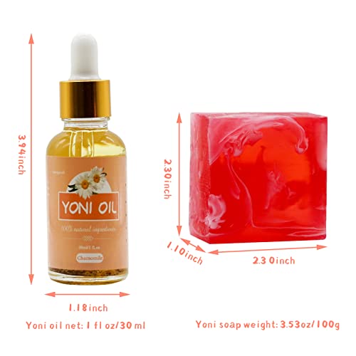 Yoni Soap Bar Yoni Oil Set Of 3, Vaginal Wash Eliminates Odor Ph Balance for Women, Feminine Wash tovaginshUS supplements