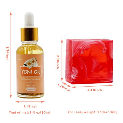 Yoni Soap Bar Yoni Oil Set Of 3, Vaginal Wash Eliminates Odor Ph Balance for Women, Feminine Wash tovaginshUS supplements