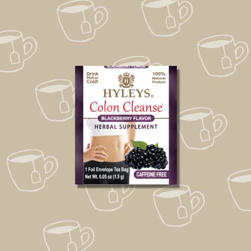 Hyleys Colon Cleanse Tea Blackberry Flavor - 50 Tea Bags (6 Pack - 300 Tea Bags Total) HYLEYS Au supplements