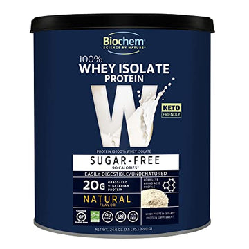 Biochem 100% Whey Sugar-Free Natural 20g, 24.6oz, Certified Vegetarian, Certified Gluten Biochem Au supplements