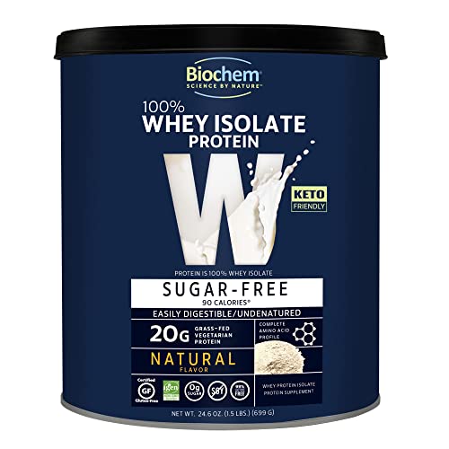 Biochem 100% Whey Sugar-Free Natural 20g, 24.6oz, Certified Vegetarian, Certified Gluten Biochem Au supplements