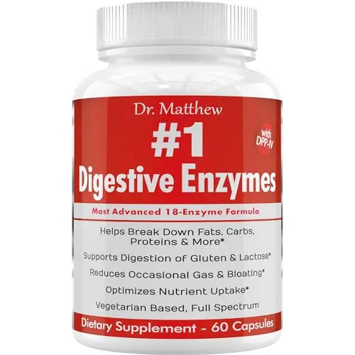 Best Digestive Enzymes for Women & Men with Lactase Lipase Amylase Dr. MatthewAU supplements