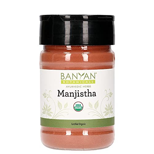Banyan Botanicals Manjistha Powder, Spice Jar - USDA Organic - Rubia cordifolia - Cleanses Banyan Botanicals Au supplements