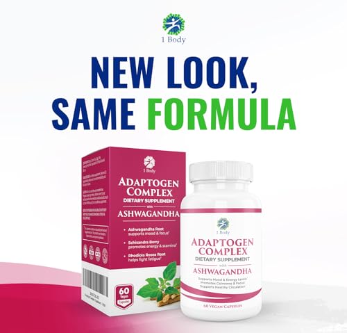 1 Body Adaptogen Complex Supplement with Ashwagandha 1 Body Au supplements