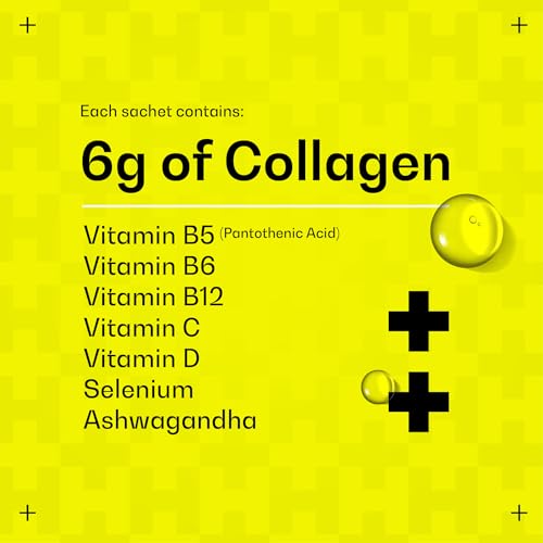 Hydrolysed Marine Liquid Collagen - 6000mg Type 1 Collagen Peptides enriched with 7 Vitamins Himmense Au supplements
