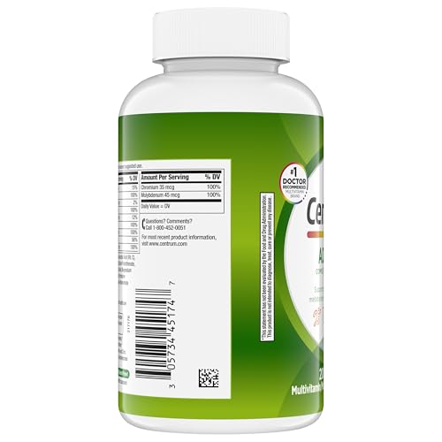 Centrum Adult Multivitamin/Multimineral Supplement with Antioxidants, Zinc, Vitamin D3 and B Vitamins Centrum Au supplements