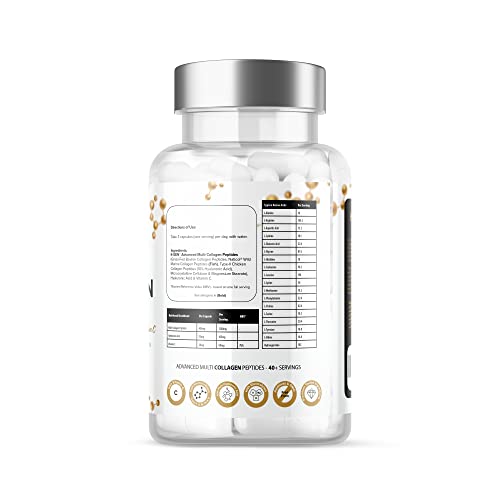 Pure Collagen Supplements Capsules Grass Fed Advanced Multi Collagen Peptides K GEN rejuvenation nutrition Au supplements