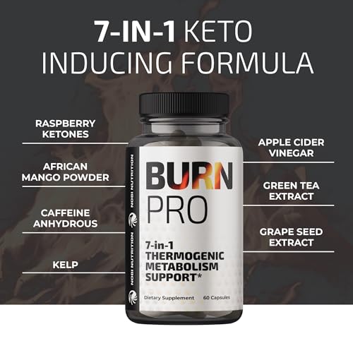 Burn Pro 7-in-1 Thermogenic Metabolism Booster | Weight Management Support Supplem Nobi Nutrition Au supplements