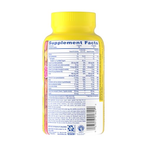 L'il Critters Gummy Vites Daily Kids Multivitamins Assorted Fruit Flavors for Ages 2+ Toddlers & Kids, Gummy Vitamin with Vitamin C and D Lil Critters Au supplements