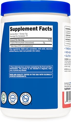 Nutricost Creatine Monohydrate Powder (Watermelon, 500 Gram) - Micronized Creatine Nutricost Au supplements