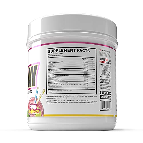 Man Sports Game Day Pre-Workout Supplement - Taurine - Creatine HCL - 30 Servings MAN Metabolic Augmenting Nutrition Au supplements