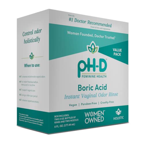 pH-D Feminine Health - Instant Odor Rinse with Boric Acid for Vaginal Odor - Vegan, Paraben-Free pH-D Feminine Health Support Au supplements