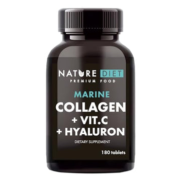 Nature Diet - Marine Collagen with Hyaluronic Acid and Vitamin C, 180 tablets, 500 mg , Peptan F , Fish Collagen Nature Diet Au supplements