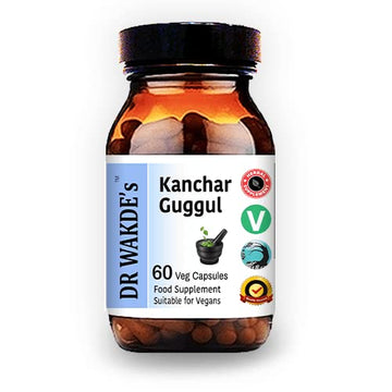 DR WAKDE's Kanchnar Guggul (60 Veg Caps, Ayurvedic Supplement, Vegan, Herbal, Natural, Made in the UK) DR WAKDE's Au supplements
