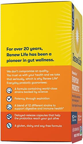 Renew Life Everyday Probiotic Capsules, Daily Supplement Supports Urinary, Digestive Renew Life Au supplements
