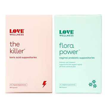 Love Wellness Womens Vaginal Suppository Duo, The Killer & Flora Power Love Wellness Au supplements