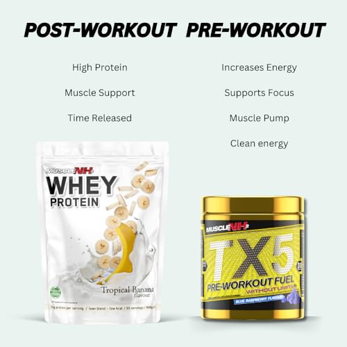 MuscleNh2 Whey Protein Powder Milk Protein, Soy Free, Gluten Free, Naturally Occurring BCAAs MuscleNh2 Au supplements