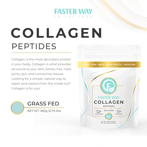 FASTer Way to Fat Loss, Unflavored, 360g Grass-Fed Beef Collagen Peptides for Skin FASTer Way to Fat Loss Au supplements