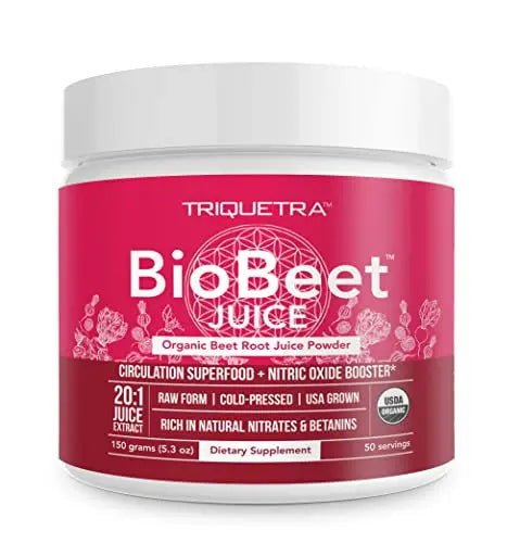 BioBeet Max Strength Beet Root Juice Powder – 20:1 Concentrate, Each Serving Derived Triquetra HealthAU supplements