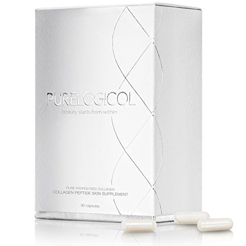 Collagen Tablets, Best Hydrolysed Protein Peptide Skin Supplement - 90 x Collagen Capsules x 800mg Purelogicol Au supplements