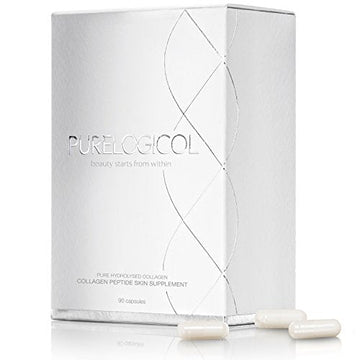 Collagen Tablets, Best Hydrolysed Protein Peptide Skin Supplement - 90 x Collagen Capsules x 800mg Purelogicol Au supplements