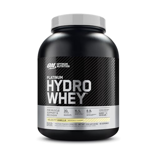 Optimum Nutrition Platinum Hydrowhey Protein Powder, 100% Hydrolyzed Whey Isolate Optimum Nutrition Au supplements