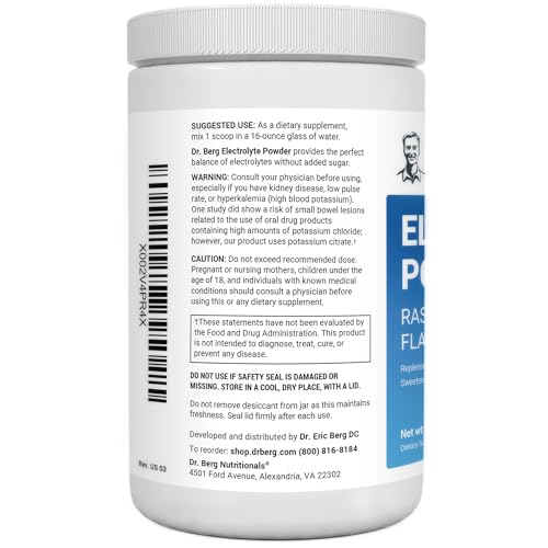 Dr. Berg Hydration Keto Electrolyte Powder - Enhanced w/ 1,000mg of Potassium Dr. Berg Nutritionals Au supplements
