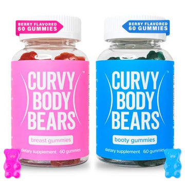 Curvy Body Bears Gummies Combo Pack - Chest and Bum Gummies - Workout Aid Curvy Body Bears Au supplements