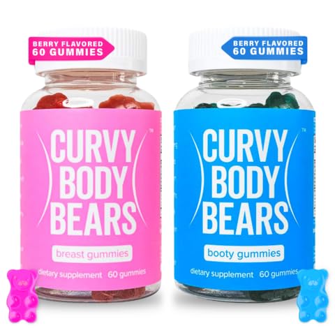 Curvy Body Bears Gummies Combo Pack - Chest and Bum Gummies - Workout Aid Curvy Body Bears Au supplements