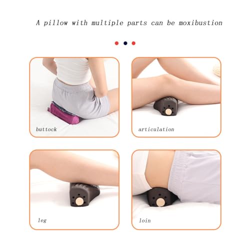 LANYANZI Purple moxibustion Pillow Cervical Vertebra Pillow moxibustion Waist moxibustion Box LANYANZI Au supplements