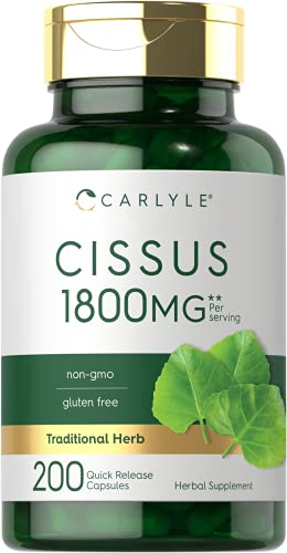 Carlyle Cissus Quadrangularis 1800mg | 200 Capsules | Traditional Herb Extract Carlyle Au supplements