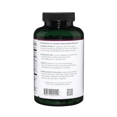 Vitanica Women's Phase II, Menopause Support, Vegan, 180 Capsules Vitanica Au supplements