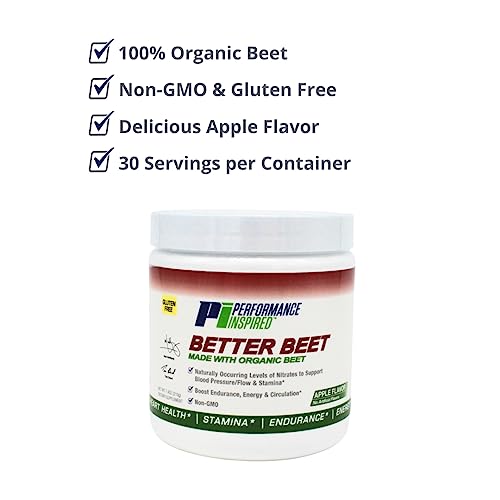 PERFORMANCE INSPIRED Nutrition Better Beet Powder - 100% Organic Beet – Boost Nitric PERFORMANCE INSPIRED Au supplements