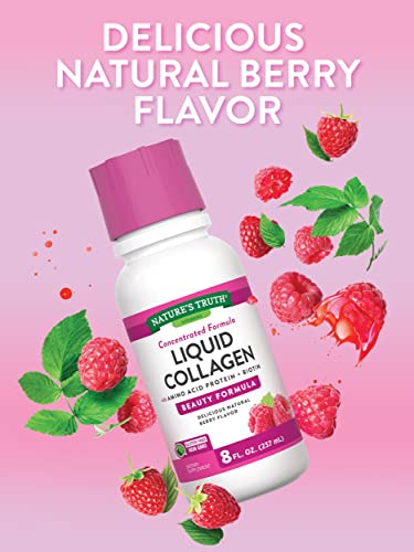 Nature's Truth Liquid Collagen | 8 oz | Non-GMO, Gluten Free Supplement | Natural Berry Nature's Truth Au supplements