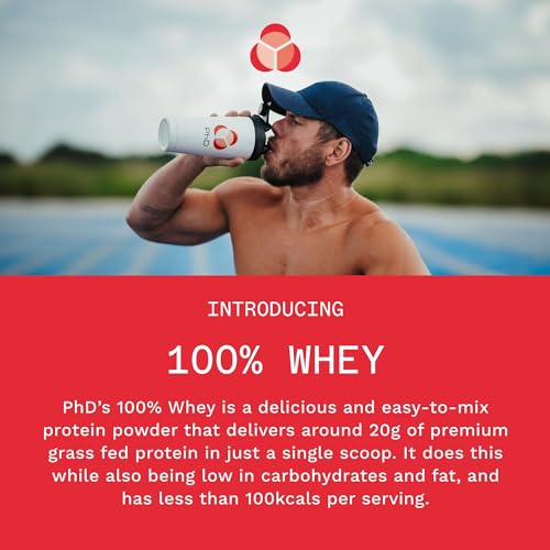 PhD Nutrition 100 Percent Whey, Grass Fed Whey, Lean Muscle Protein Powder PhD Au supplements