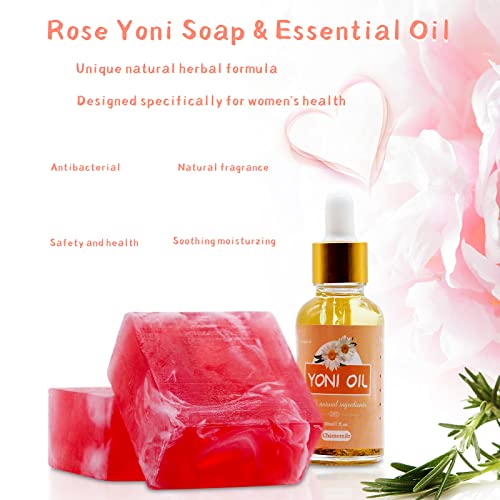 Yoni Soap Bar Yoni Oil Set Of 3, Vaginal Wash Eliminates Odor Ph Balance for Women, Feminine Wash tovaginshUS supplements